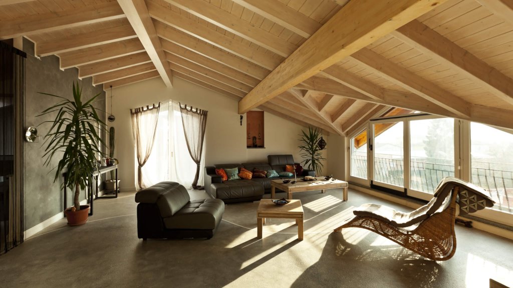 interior new loft, ethnic furniture, livingroom